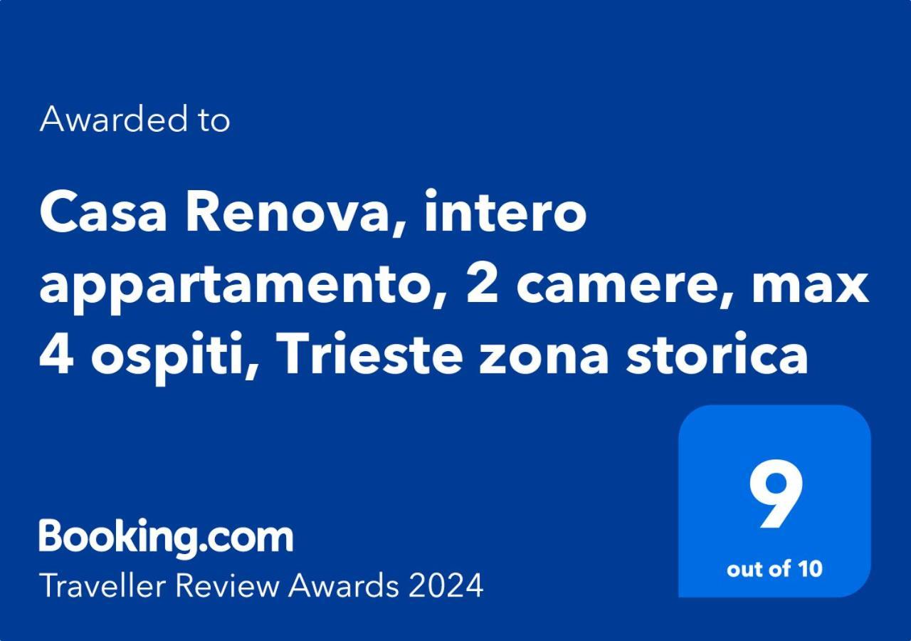 Casa Renova, Intero Appartamento, 2 Camere, Max 4 Ospiti, Trieste Zona Storica Zewnętrze zdjęcie